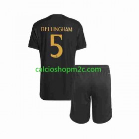 Real Madrid Jude Bellingham 5 Bambino Maglia Terza 2023/2024 Manica Corta (+ Pantaloncini)